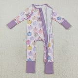 LR2442  baby girl clothes pumpkin girl winter romper
