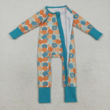 LR2461  baby boy clothes pumpkin boy winter romper