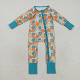 LR2461  baby boy clothes pumpkin boy winter romper