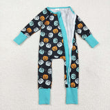 LR2465   baby boy clothes ghost boy halloween winter romper