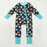 LR2465   baby boy clothes ghost boy halloween winter romper