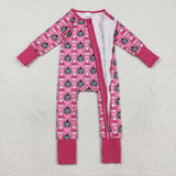 LR2467   baby girl clothes candy girl halloween winter romper