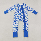 RTS kids matching clothing go team print clothing baby girl winter romper-2025.9.29