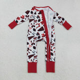 RTS kids matching clothing go team print clothing baby girl winter romper-2025.9.29