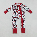 RTS kids matching clothing go team print clothing baby girl winter romper-2025.9.29