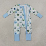 LR2534  baby boy clothes pumpkin boy halloween winter romper