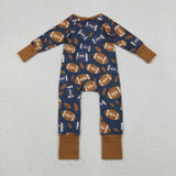 LR2543   baby boy clothes football boy winter romper
