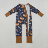 LR2543   baby boy clothes football boy winter romper