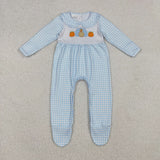 LR2561  baby boy clothes embroidery turkey boy thanksgiving winter romper