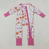 LR2566  baby girl clothes pumpkin girl winter romper