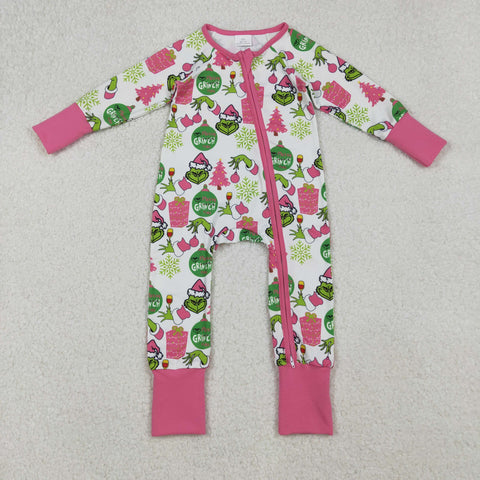 LR2588  baby girl clothes cartoon girl winter Christmas romper