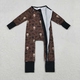 LR2591   baby boy clothes aztec toddler  boy western winter romper