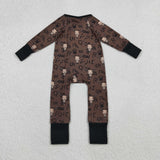 LR2591   baby boy clothes aztec toddler  boy western winter romper