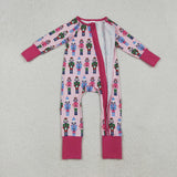 LR2598   baby girl clothes soldier toddler girl christmas winter romper