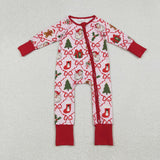 LR2632  baby girl clothes santa girl christmas winter romper