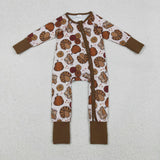 LR2690  baby boy clothes turkey boy thanksgiving winter romper