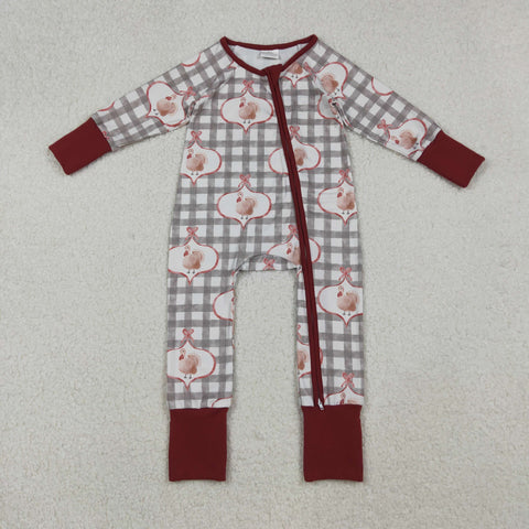 LR2691 baby boy clothes bow turkey boy  winter romper