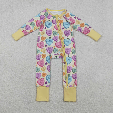 LR2778  baby girl clothes love girl Valentine romper