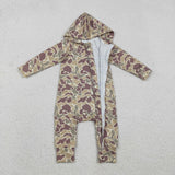LR2812  baby boy  clothes camo boy hoodie winter romper