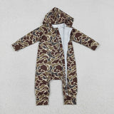 LR2826  baby boy clothes camo boy winter hoodie romper