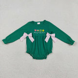 RTS kids matching clothing embroidery lucky print clothing girl St. Patrick clothing-2025.12.18