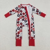RTS kids matching clothing love print clothing baby girl Valentine winter romper-2025.12.18