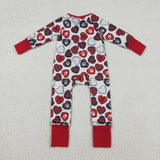 RTS kids matching clothing love print clothing baby girl Valentine winter romper-2025.12.18