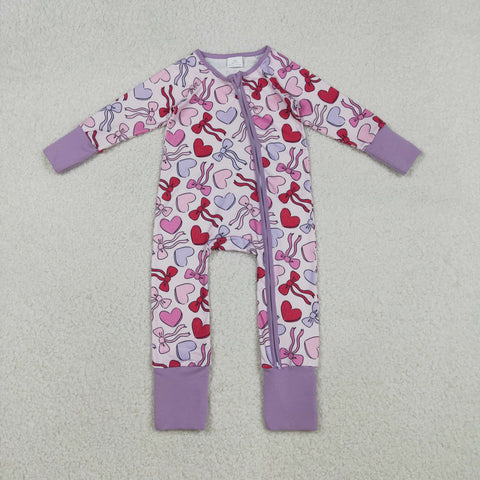 LR2883  baby girl  clothes heart girl Valentine winter romper