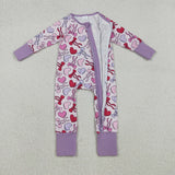 LR2883  baby girl  clothes heart girl Valentine winter romper