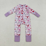 LR2883  baby girl  clothes heart girl Valentine winter romper