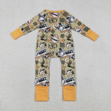 LR2942  baby boy clothes cowboy toddler boy winter romper