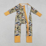 LR2942  baby boy clothes cowboy toddler boy winter romper