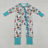 RTS kids matching clothing cowboy print clothing baby winter romper-2026.1.6