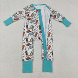 LR2944  baby boy clothes cowboy toddler boy winter romper