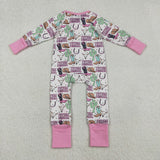 RTS kids matching clothing cowboy print clothing baby winter romper-2026.1.6