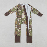 LR2949  baby boy clothes mallard  toddler boy winter romper