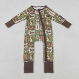 LR2949  baby boy clothes mallard  toddler boy winter romper