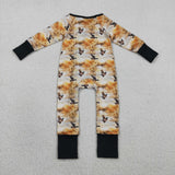 LR2986 baby boy clothes mallard print  toddler  boy winter romper