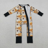 LR2986 baby boy clothes mallard print  toddler  boy winter romper