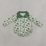 LR3050  baby boy clothes mallard print toddler boy fall romper