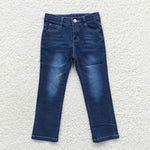 Kids girls blue denim embroidery jeans