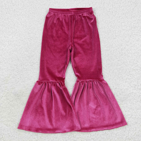 Girl fuchsia bell bottom pants