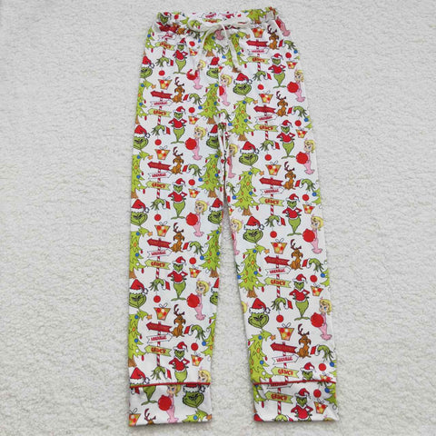 Mommy & me adult christmas green long pants