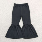 P0422  baby girl clothes black girl bell bottoms pants