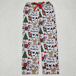 P0492  adult pant cows adult women christmas pajamas pant