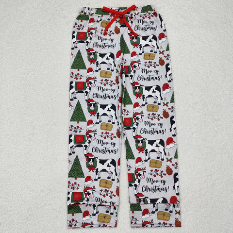 P0492  adult pant cows adult women christmas pajamas pant