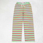 P0502  adult pant stripe adult women christmas pajamas pant-2024.6.18