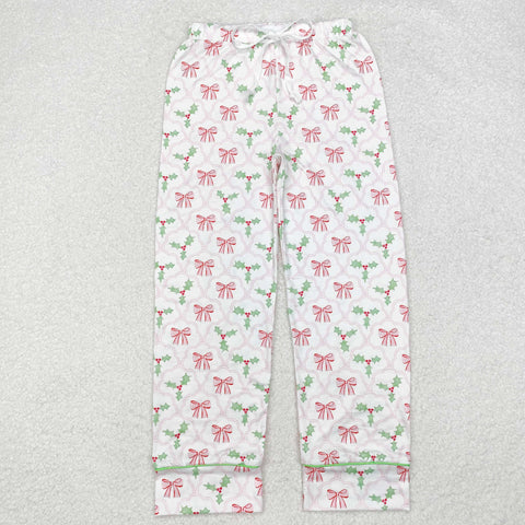 P0545  adult pant  bows adult women christmas winter pant