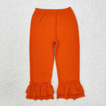 P0634  baby girl clothes orange girl winter pant