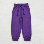 P0670   baby girl clothes purple girl mardi gras pants